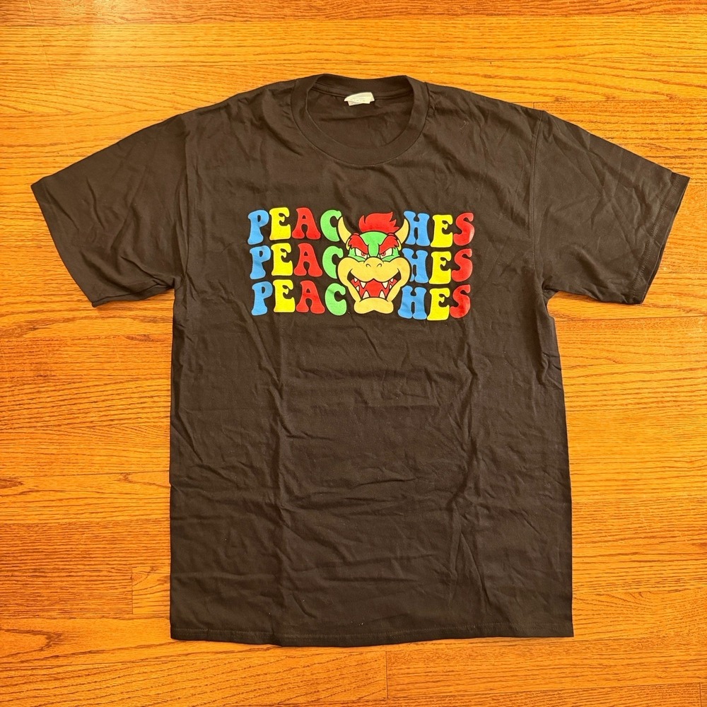 Super Mario Bros. Bowser Peaches T-shirt Adult Medium